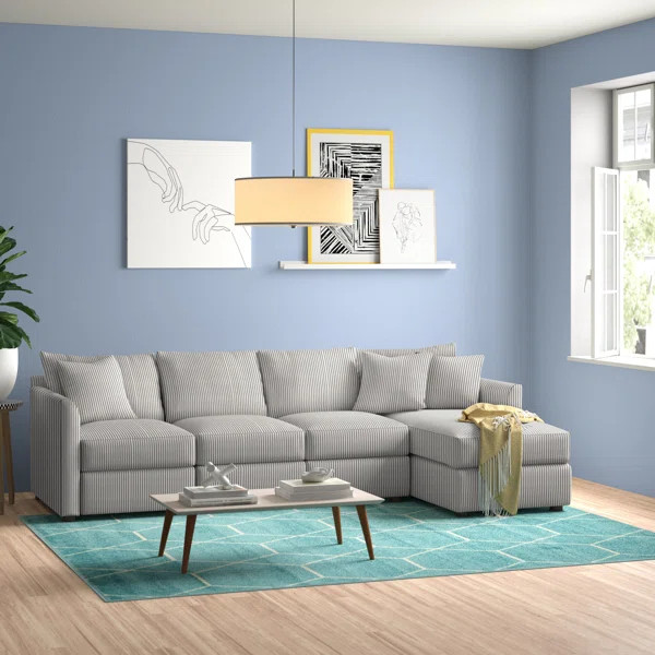 Cecelia 2 - Piece Upholstered Chaise Sectional | Wayfair North America