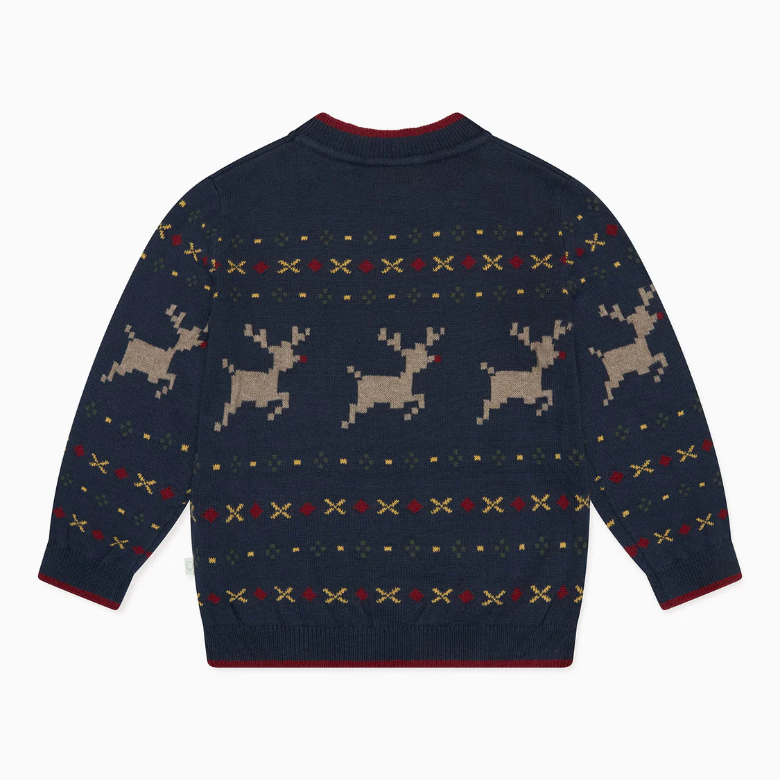Reindeer Fair Isle Knitted Sweater | Baby Mori (US)