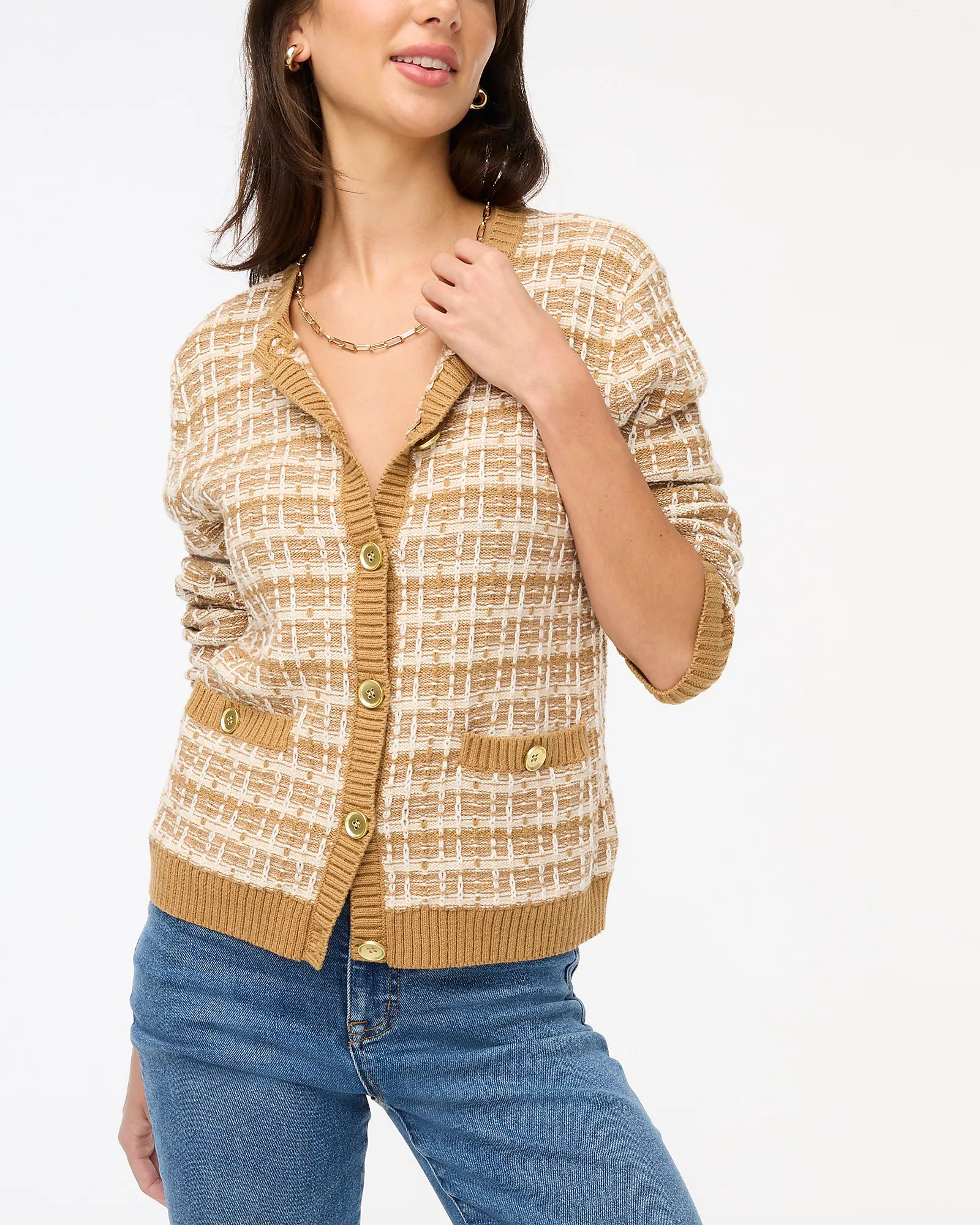 Tweed lady cardigan sweater | J.Crew Factory