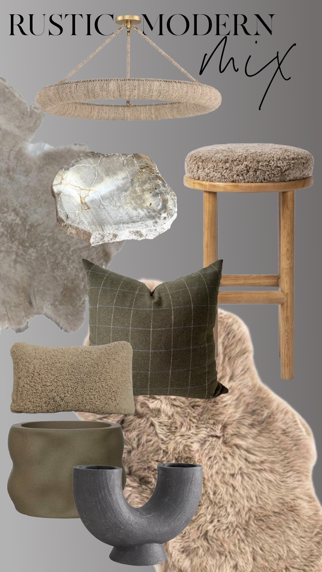 This is my favorite kind of mix — rustic textures with clean, modern lines 🤍
Warm woods, cozy shearling, soft neutrals, and sculptural pieces that make a space feel layered but not busy.

These are the kinds of pieces I reach for over and over because they work year-round and mix beautifully with vintage + thrifted finds.

Shop all my current rustic modern favorites here ✨

#LTKSaleAlert #LTKHome