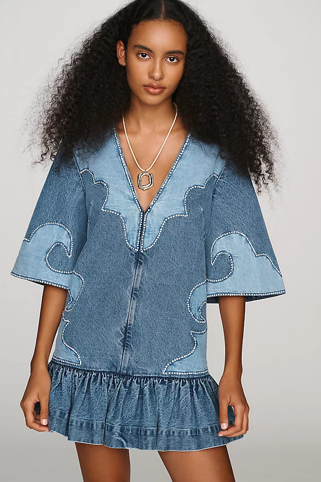 ALÉMAIS Jesse Denim Mini Dress | Anthropologie (US)