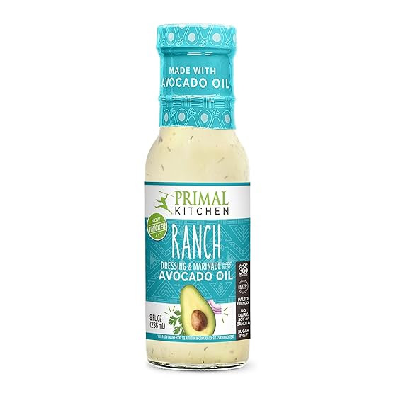 Primal Kitchen Ranch Salad Dressing & Marinade made with Avocado Oil, Whole30 Approved, Paleo Fri... | Amazon (US)