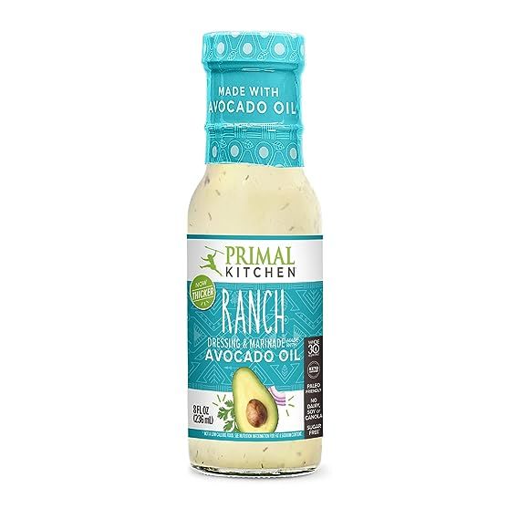 Primal Kitchen Ranch Salad Dressing & Marinade made with Avocado Oil, Whole30 Approved, Paleo Fri... | Amazon (US)