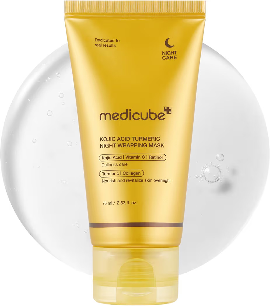 medicube Kojic Acid Turmeric Overnight Wrapping Peel Off Mask – Brightens & Defends Against Ski... | Amazon (US)