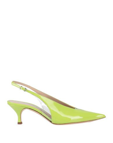 Casadei Woman Pumps Lime green Size 5 Soft Leather, Plastic | YOOX (US)