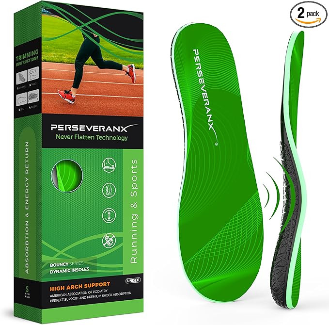 NASA Grade Running Insoles for Plantar Fasciitis for Women - High Arch Insoles for Men with Energ... | Amazon (US)