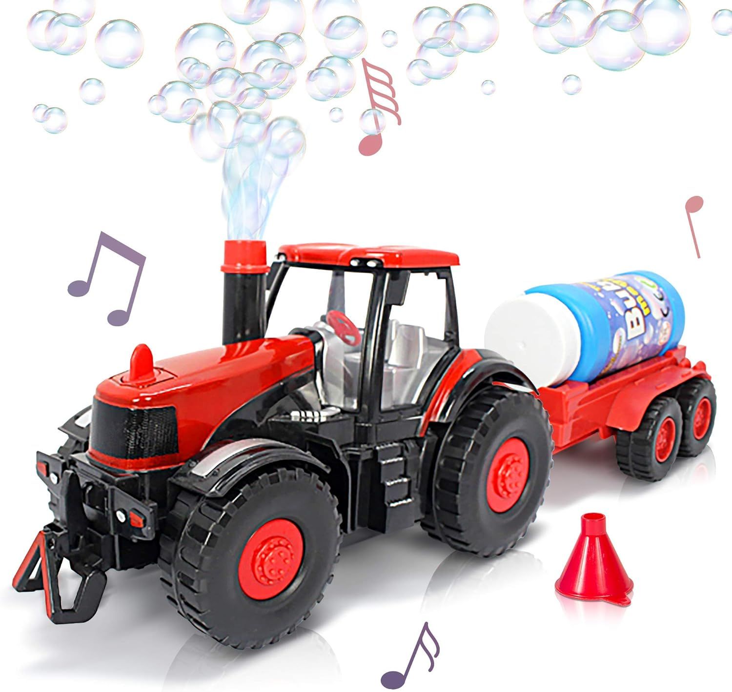 ArtCreativity Bump & Go Bubble Blowing Farm Tractor Toy Truck with Lights & Sounds, and Action fo... | Amazon (US)