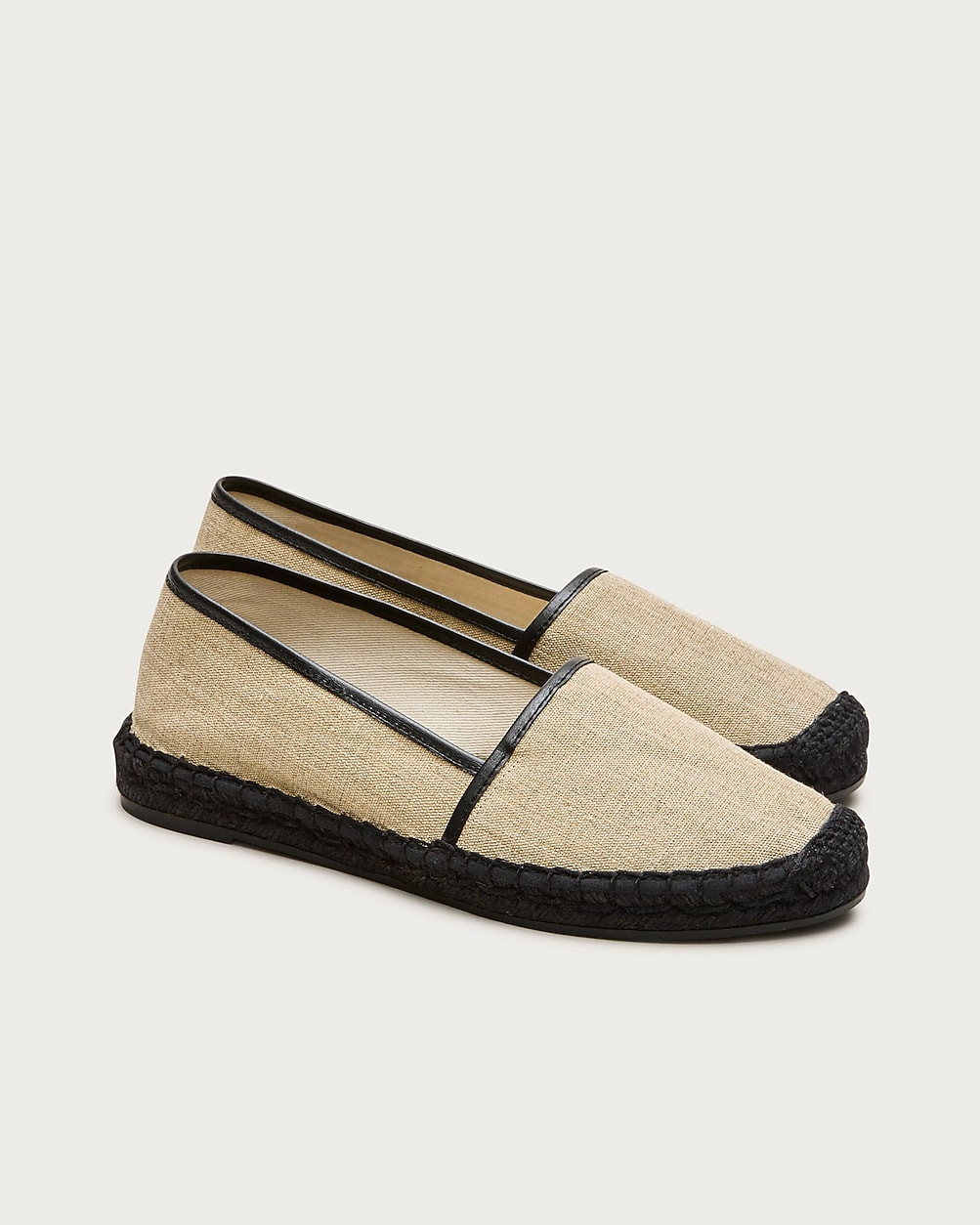 Made-in-Spain espadrille flats in linen blend | J. Crew US