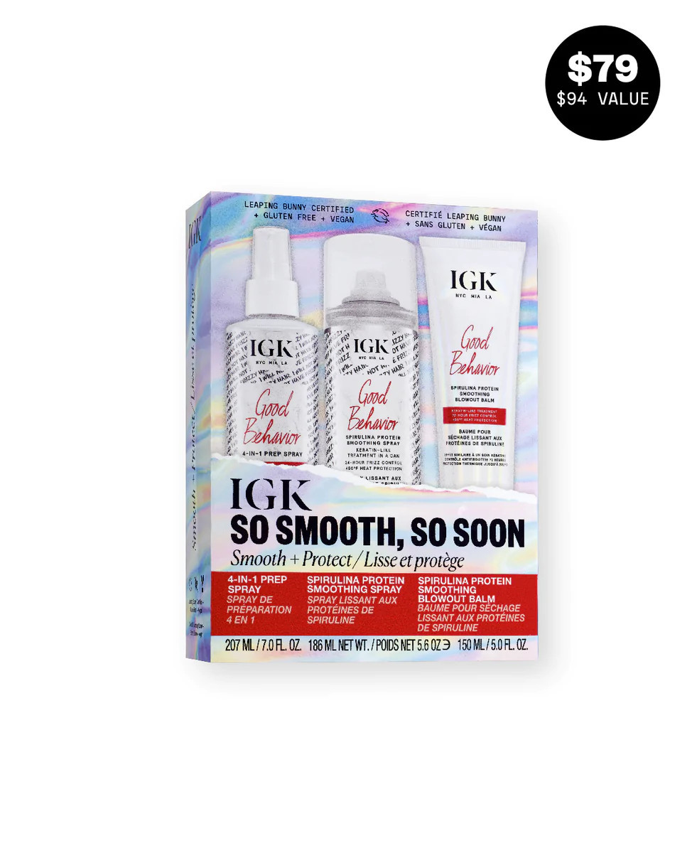 IGK Hair | So Smooth, So Soon Holiday Kit | IGK Hair