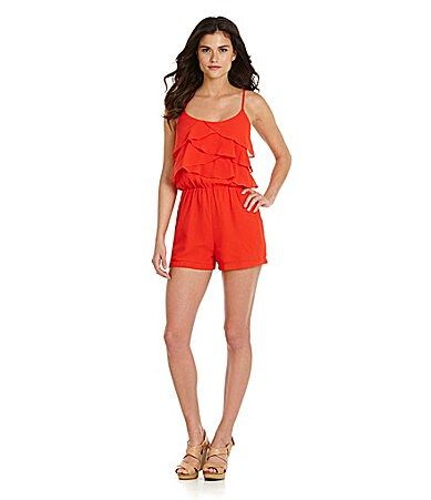 Gianni Bini Eliza Tiered Romper | Dillards Inc.