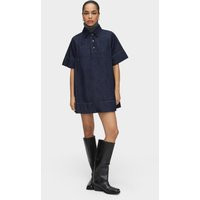 Grace Denim Pocket Mini Dress, INDIGO / UK 12 | ALIGNE UK & EU