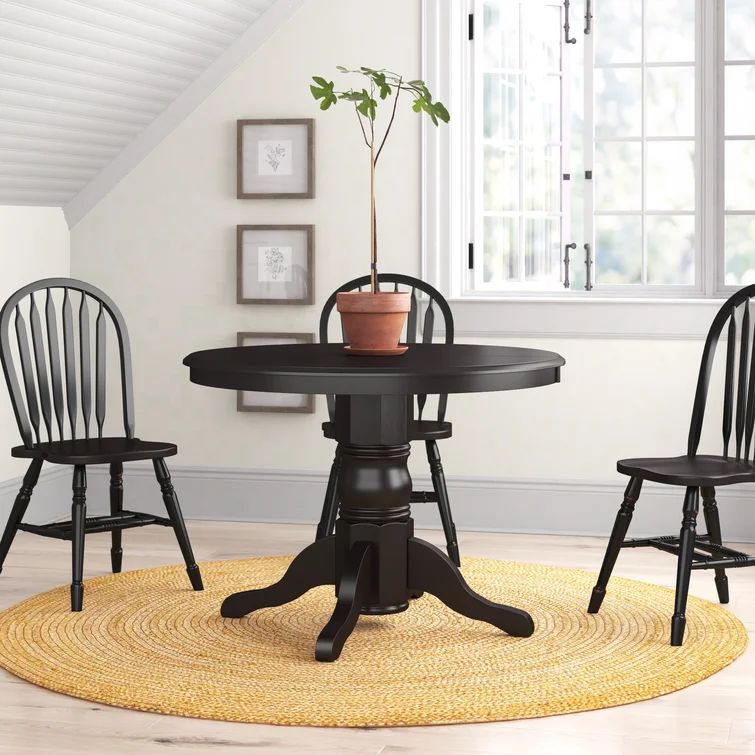 Standridge 42'' Solid Wood Pedestal Dining Table | Wayfair North America