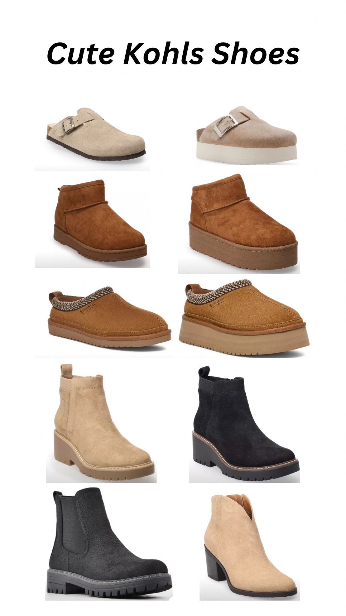 Don’t sleep on Kohls shoe selection. Use code LETSGO20 for 20% off. Kohls card holders can get 30% off right now. 

Christmas shopping, shopping, shoes, boots, holiday outfit, cozy fit, shoe sale

#LTKSaleAlert #LTKWorkwear #LTKShoeCrush