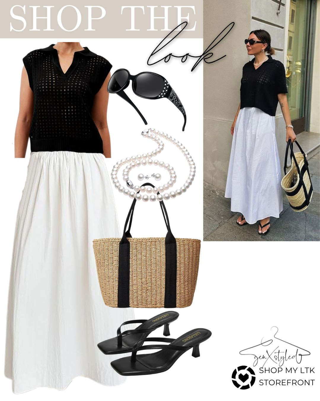 This look is giving quiet luxury with a summer twist ☀️🖤🤍 Tap for links, everything is from Amazon!

#SummerStyle #ChicAndEffortless #AmazonFashionFinds #genXstyled #LTKunder50 #Over40Style #QuietLuxuryOnABudget 

 #LTKSummerEdit #LTKOver40 #LTKStyleTip