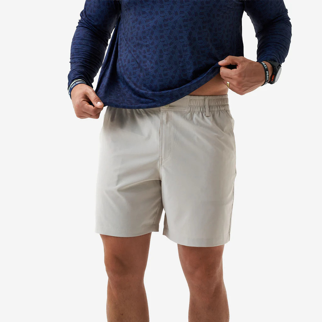 Everyday Short - Light Khaki - Old Glory Pkt | BURLEBO