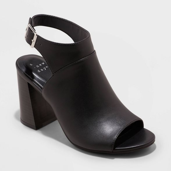 Women's Joanna Peep Toe Heels - A New Day™ | Target