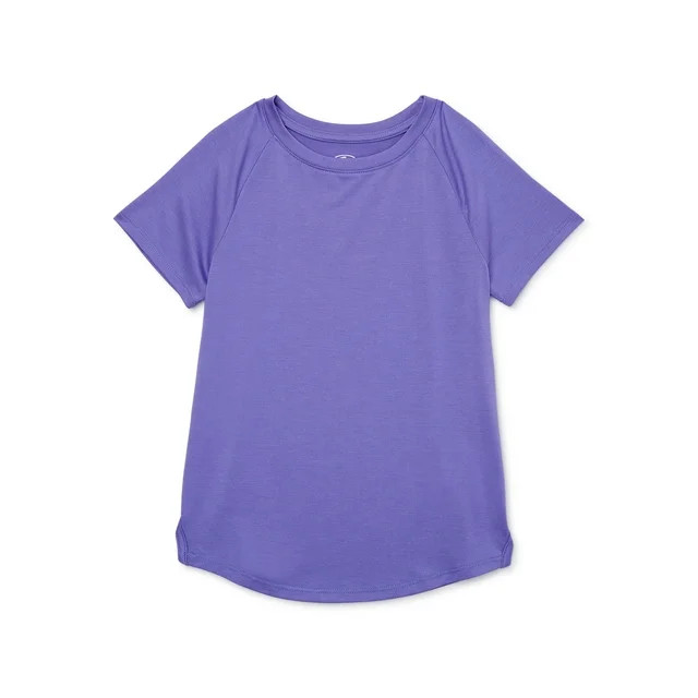 Athletic Works Girls Active Short Sleeve Tee, Sizes 4-18 & Plus | Walmart (US)