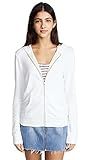 MONROW Women's Zip Up Hoodie, White, X-Small | Amazon (US)