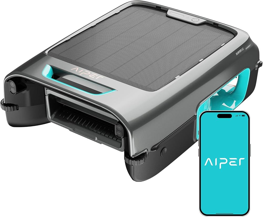 AIPER Surfer S2 Robotic Solar Pool Skimmer with APP Support, 24/7 Cleaning, Dual Charging Modes, ... | Amazon (US)