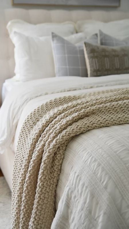The best chunky knit blanket to add texture and color to the end of your bed. Target does it again! 

#LTKhome #LTKstyletip #LTKVideo