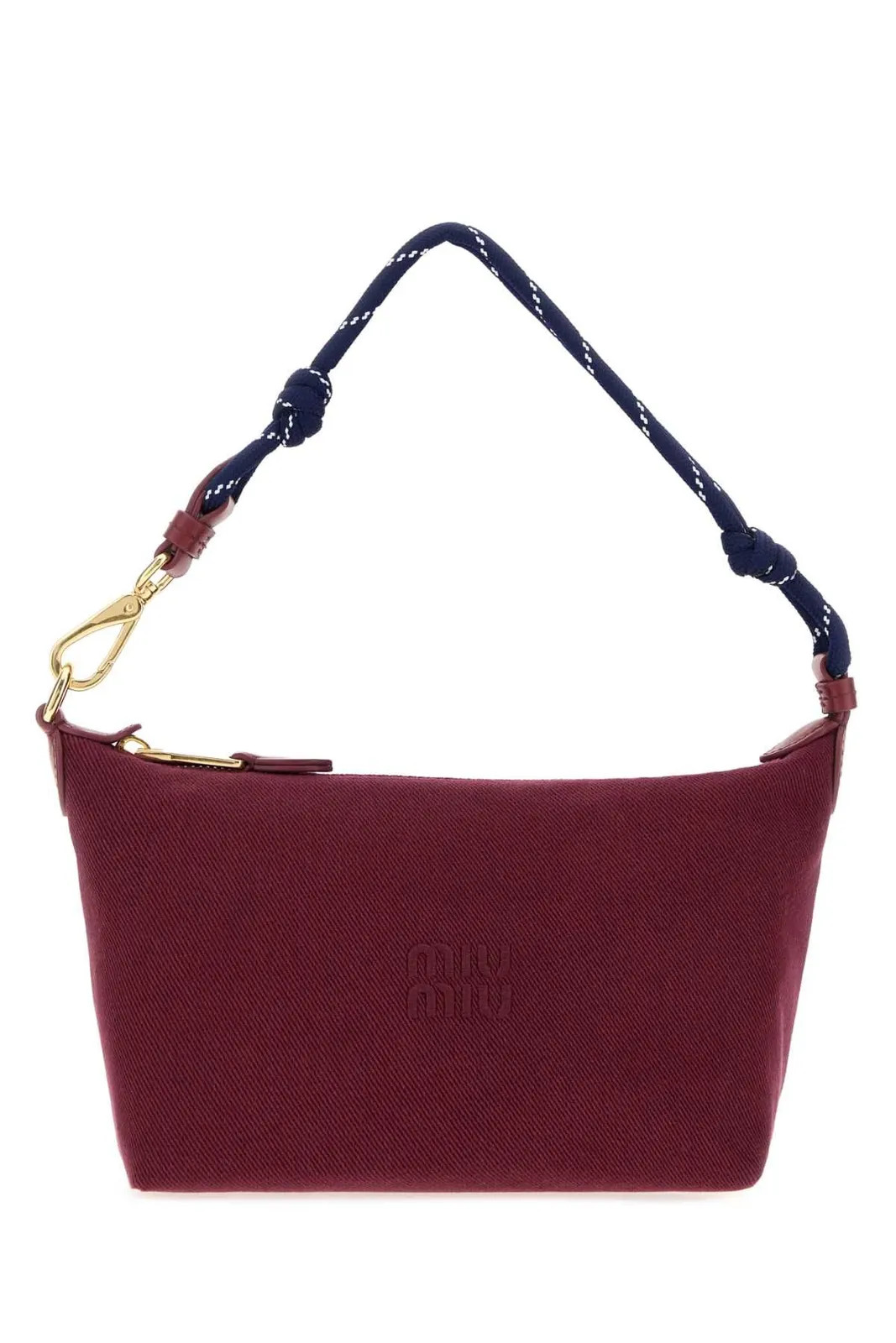 Miu Miu Gabardine Zipped Shoulder Bag | Cettire Global