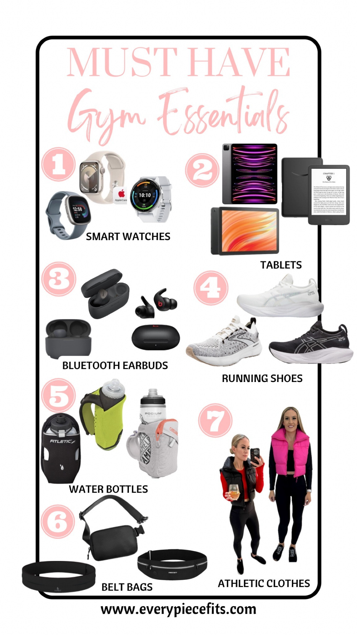 These are my must have items for an active lifestyle. I use these for working out at home, at the gym, or on a run. 

#everypiecefits

Athleisure
Active lifestyle
Activewear
Gym
Work out clothes
Running
Exercise
Athletic style

#LTKsalealert #LTKover40 #LTKfitness