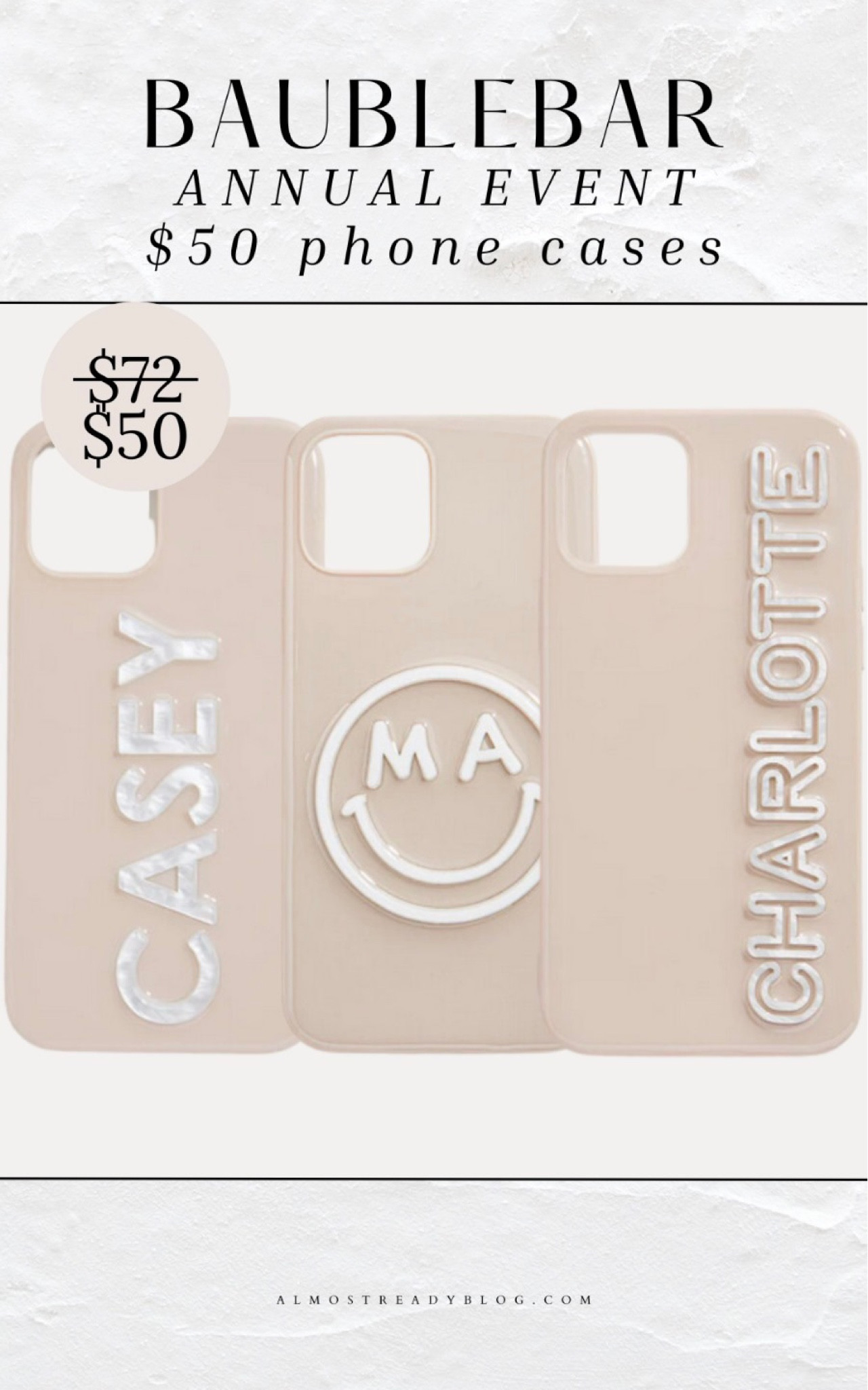 Get a custom phone case for just $50 (orig. $72). Discount auto applied at checkout.

#LTKFindsUnder100 #LTKFindsUnder50 #LTKSaleAlert