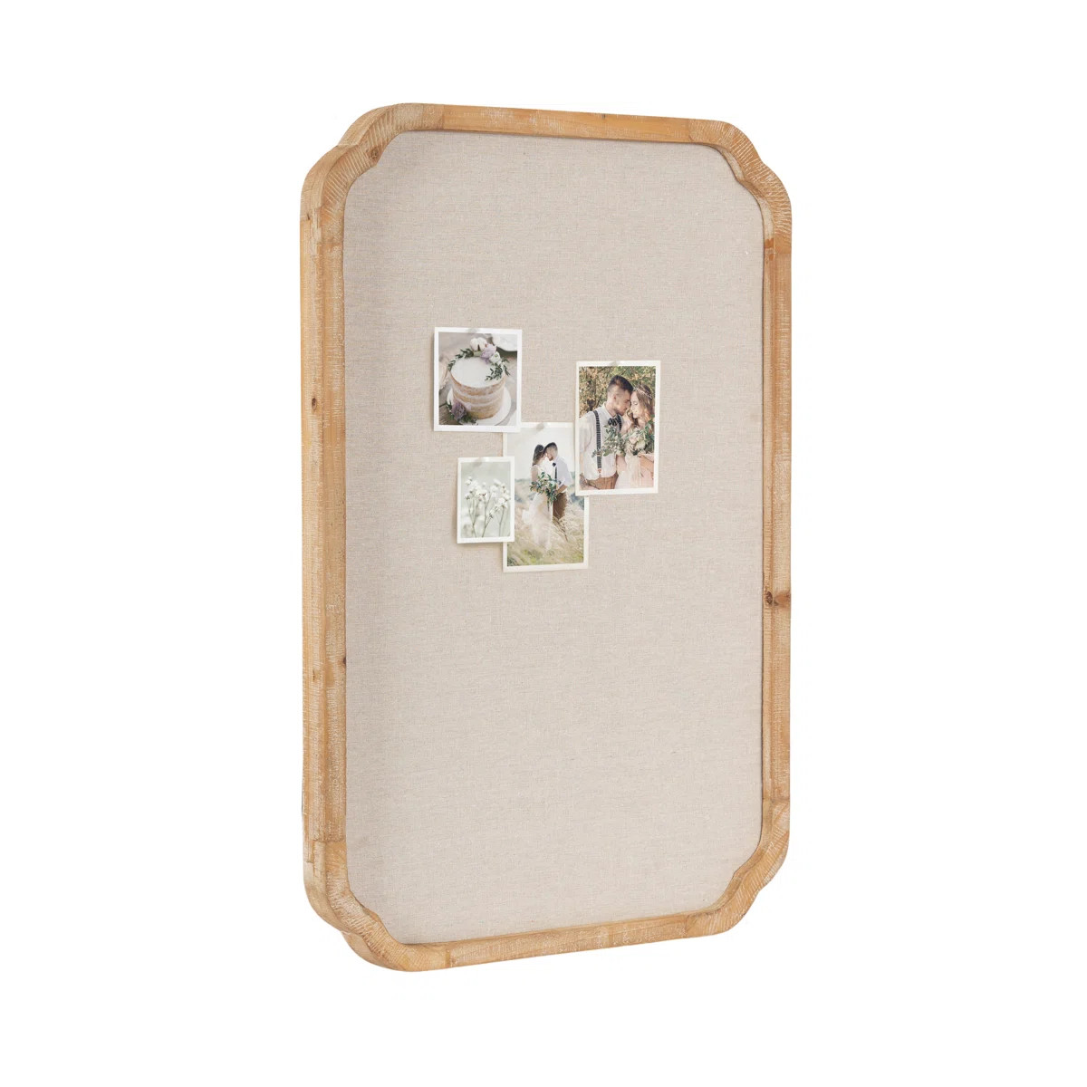 Marston Scalloped Wooden Wall Pinboard for Use as Vision Board | Wayfair North America