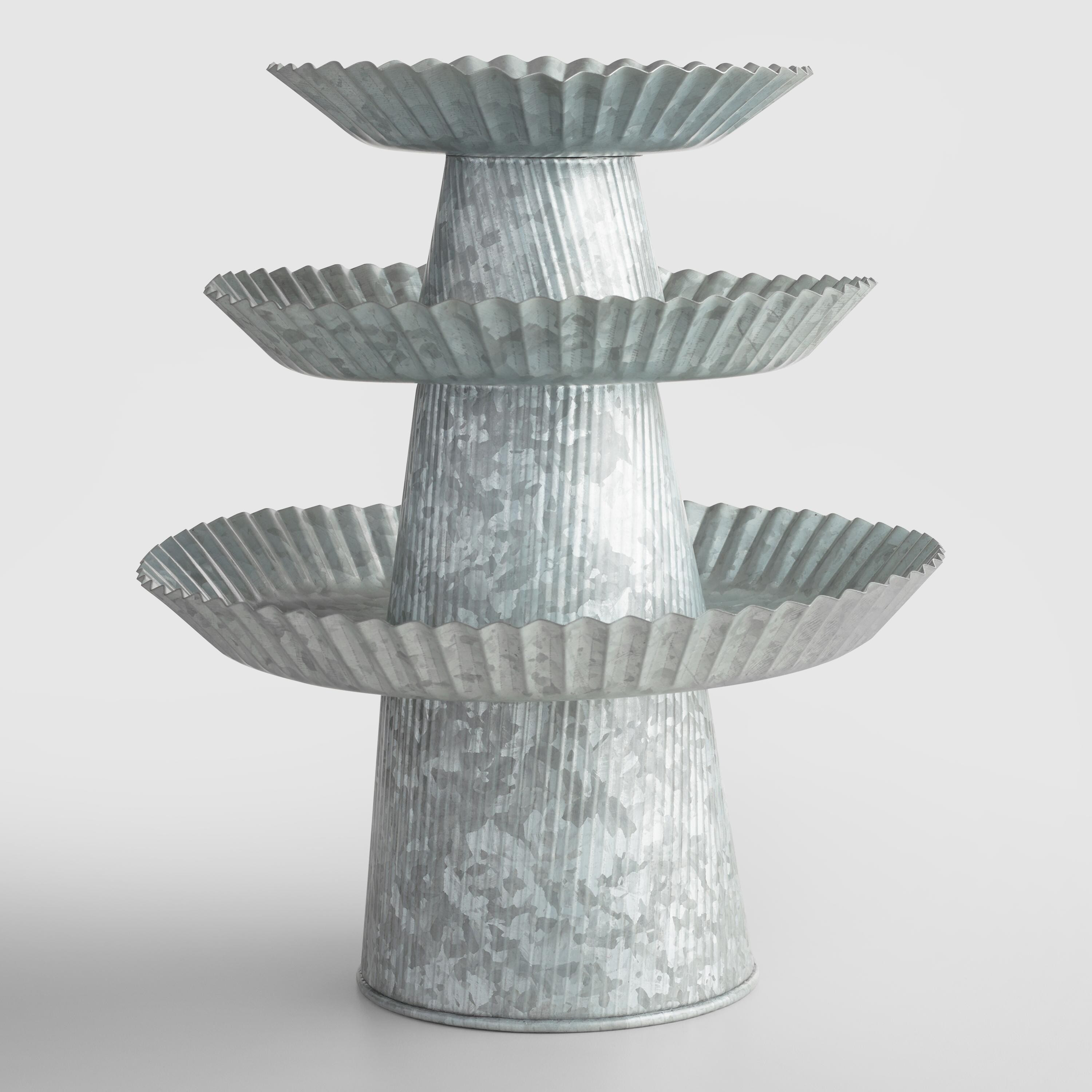 Galvanized Cake Stand | World Market