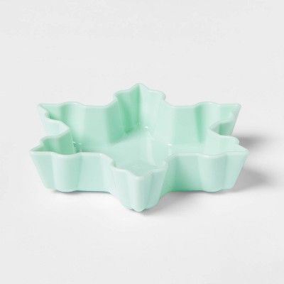 4oz Plastic Snowflake Figural Bowl Green - Wondershop™ | Target