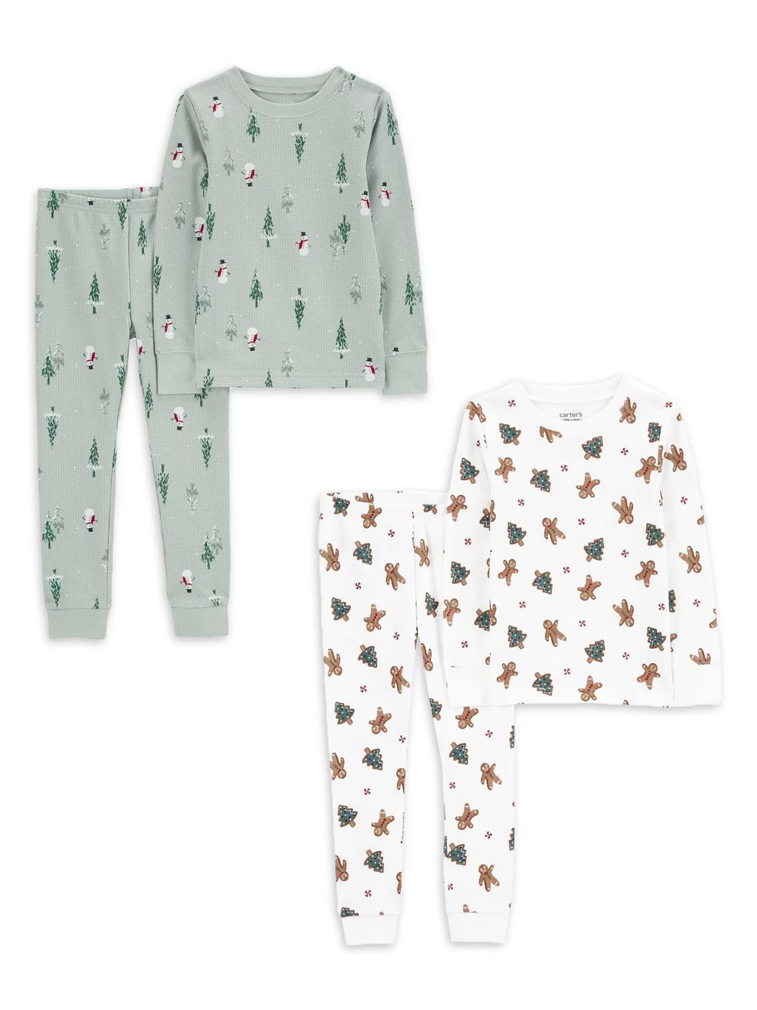 Carter's Child of Mine Baby and Toddler Unisex, Holiday Pajama Set, 2-Pack, 2-Piece, Sizes 12M-5T | Walmart (US)