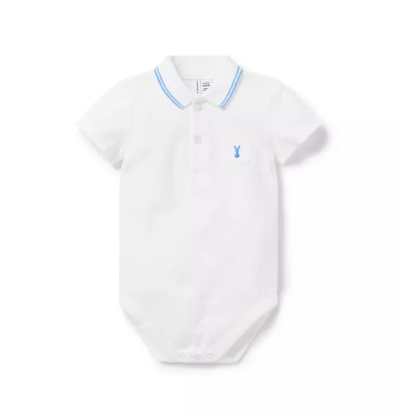 Baby Bunny Pique Polo Bodysuit | Janie and Jack