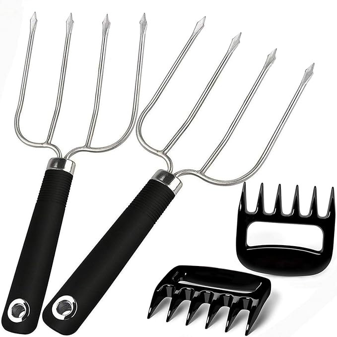 Turkey Lifting Forks, Meat Claws, Strong Endurance Stainless Steel Poultry Chicken Fork, Ultra-Sh... | Amazon (US)