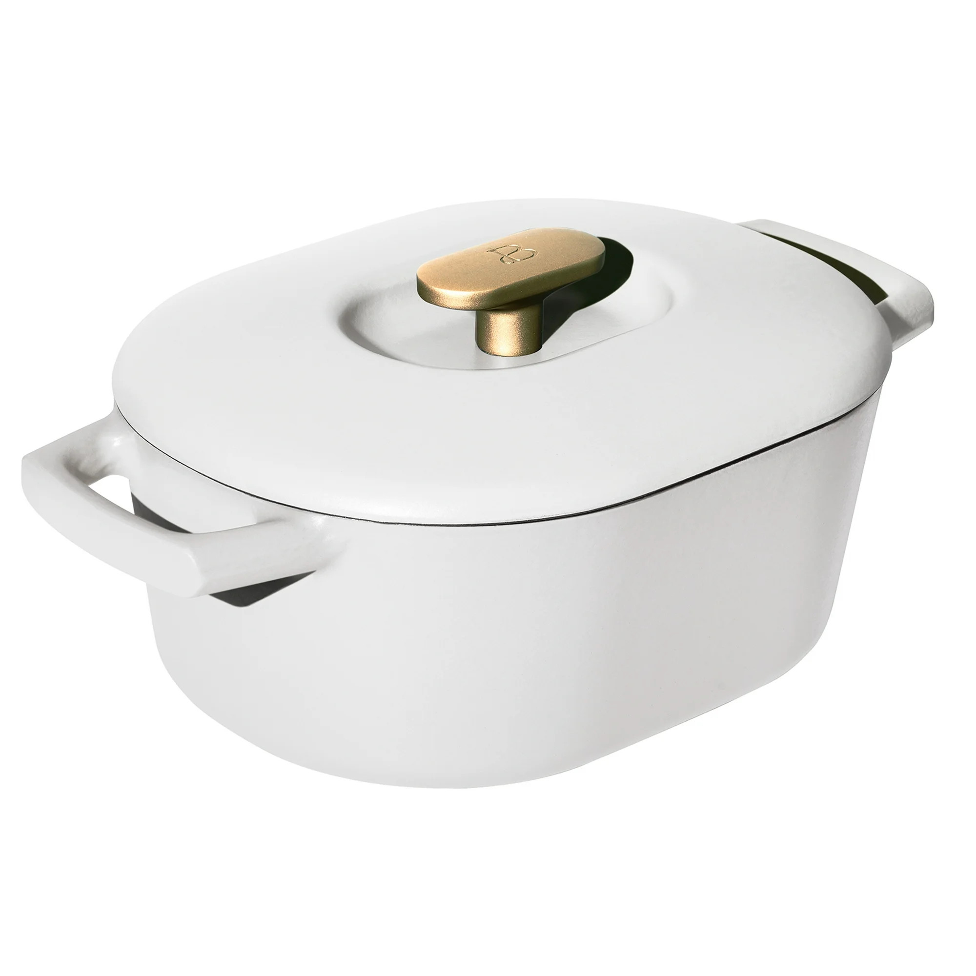 Beautiful 6QT Enamel Dutch Oven, White Icing by Drew Barrymore - Walmart.com | Walmart (US)
