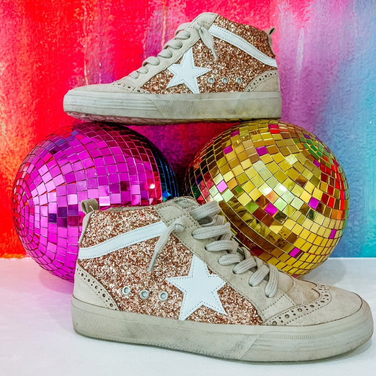 Rina Sneakers - Rose Gold | Southern Roots