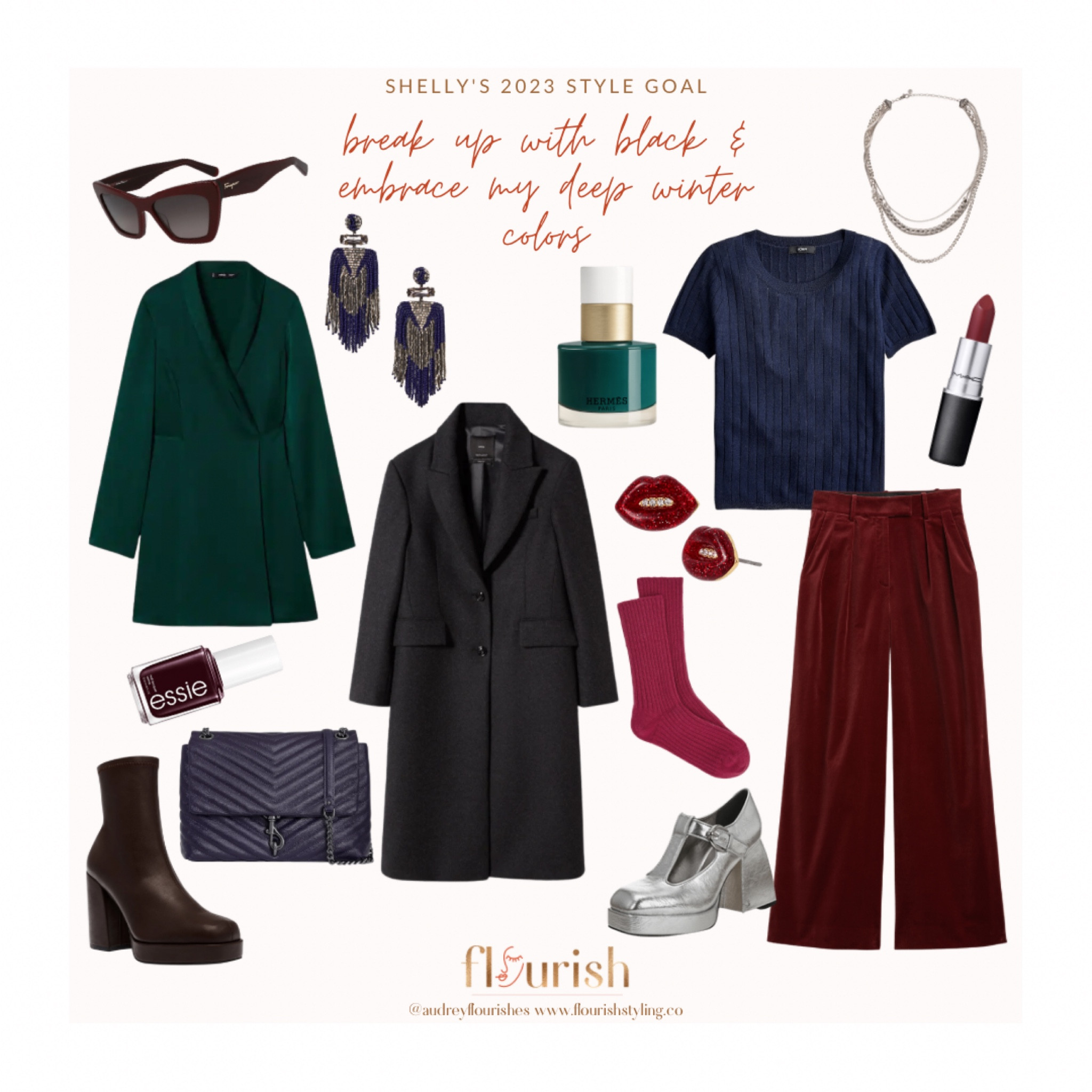 Welcome to 2023! Do you have any style goals for this new year? We thought that instead of resolutions that are historically difficult to manage, we would think about what each of our style goals are and put together some finds that reflect those goals. For Shelly, her goal is to break up with black and really embrace her Deep Winter colors! Even though black is in the Winter palette, she feels that it isn’t one of her wow colors. The Deep Winter palette plays well with her personality and has just the right vibe, so it’s time to embrace it! 

#LTKunder100 #LTKstyletip #LTKFind