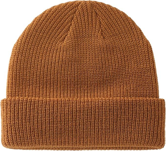 Connectyle Classic Men's Warm Winter Hats Acrylic Knit Cuff Beanie Cap Daily Beanie Hat | Amazon (US)