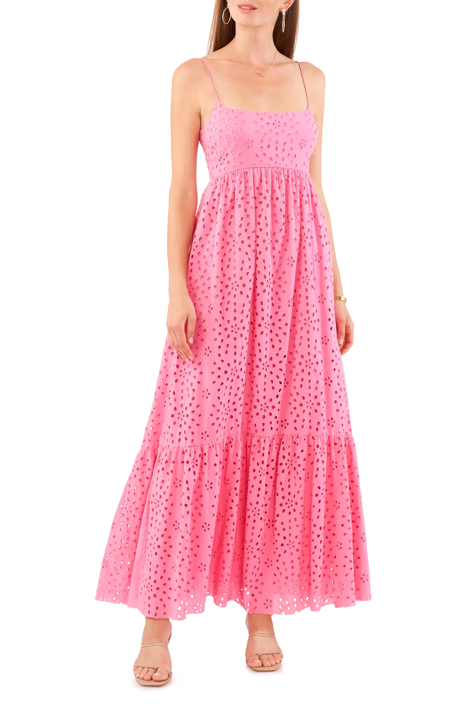 1.STATE Eyelet Cotton Maxi Sundress | Nordstrom | Nordstrom