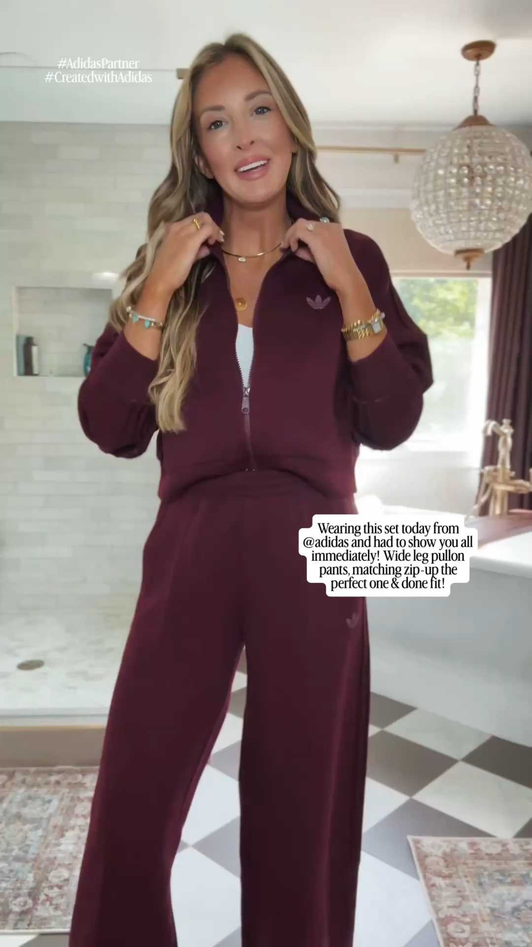 Wearing the cutest track suit from @adidas  today and I couldn’t wait to share it with you all! The fabric is so soft and the maroon color perfect for Fall! Wearing my true to size small. 

#AdidasPartner #CreatedWithAdidas

#LTKootd #LTKgrwm #LTKdayinmylife