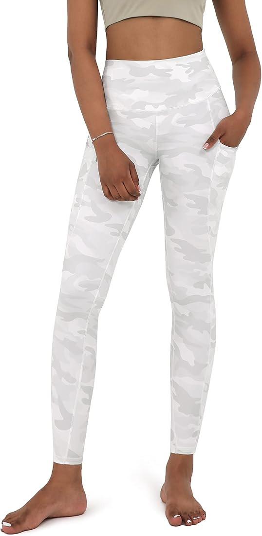 ODODOS Women's High Waisted Yoga Leggings with Pockets, Tummy Control Non See Through Workout Ath... | Amazon (US)