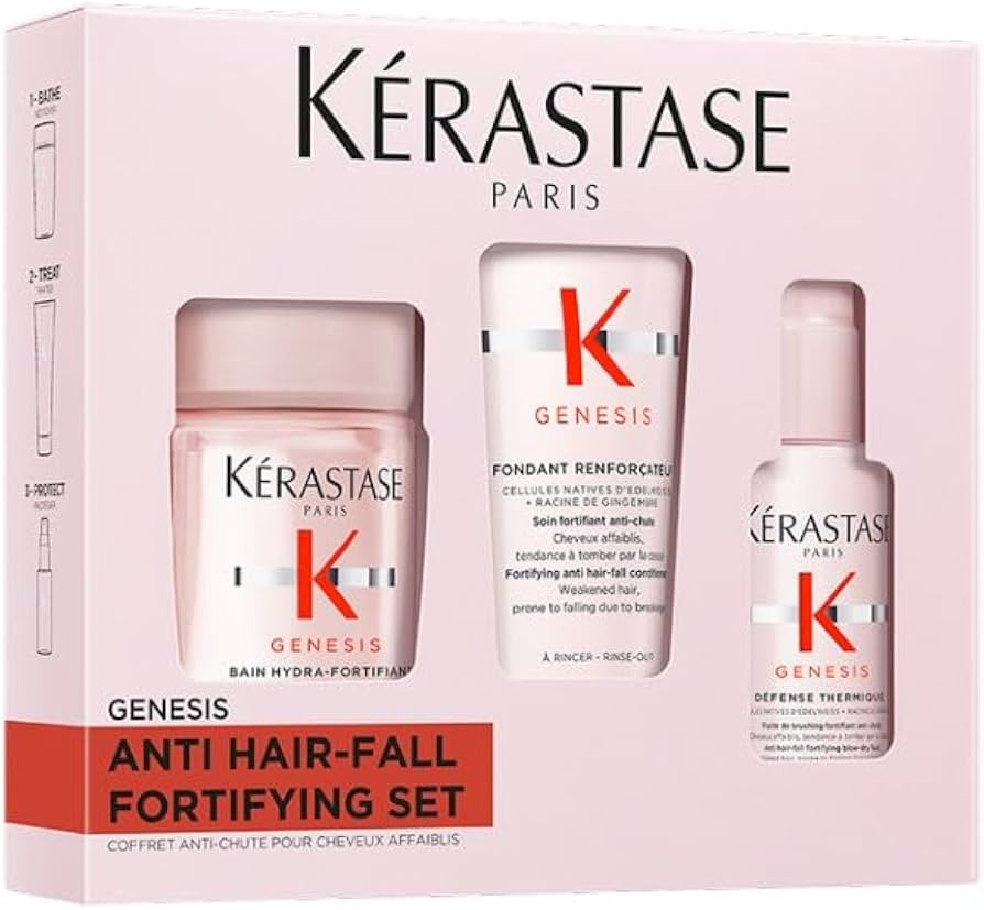 K\u00e9rastase, Genesis, Pflegeroutine mit Shampoo, Haarsp\u00fclung & Hitzeschutzspray, Probiers... | Amazon (DE)