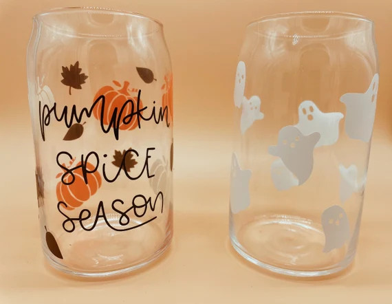 Personalized 16 oz Beer can Glass. High quality permanent Vinyl. CAN GLASS : 16oz can glass with ... | Etsy (US)