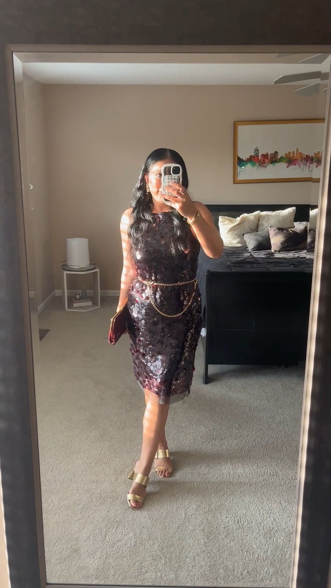 Sequin dress
Gala attire
Cocktail dress
Gold accessories 


#LTKgrwm #LTKootd #LTKSaleAlert