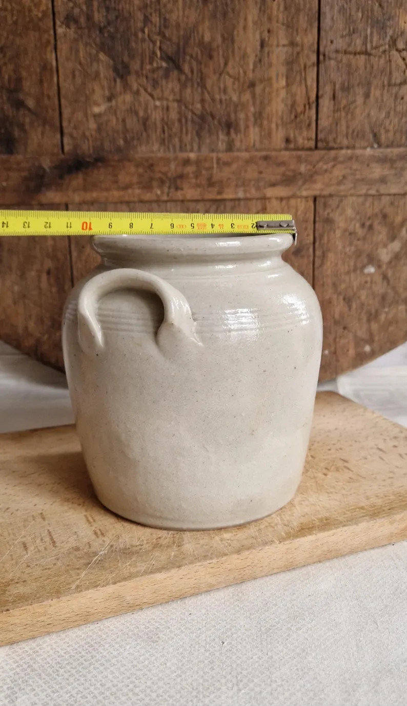Antique Confit Container, Shabby Chic French Vintage Decor, Rare Size - Etsy | Etsy (Global)
