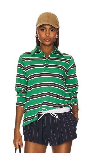 Cassia Shrunken Rugby Top in Green Stripe

        
            Damson Madder
        
          ... | Revolve Clothing (Global)