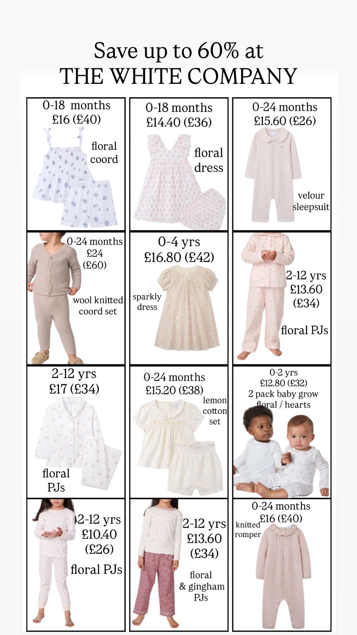 Save up to 60% off at the white company for baby girl / girls


#LTKbaby #LTKkids