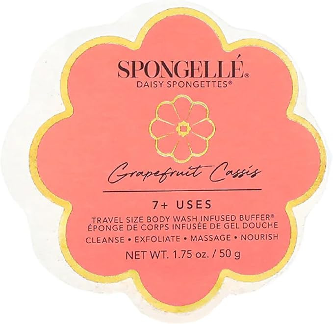 Spongelle Grapefruit Cassis Spongette Loofah Body Scrubber | Bath & Shower Loofah for Women | Bod... | Amazon (US)