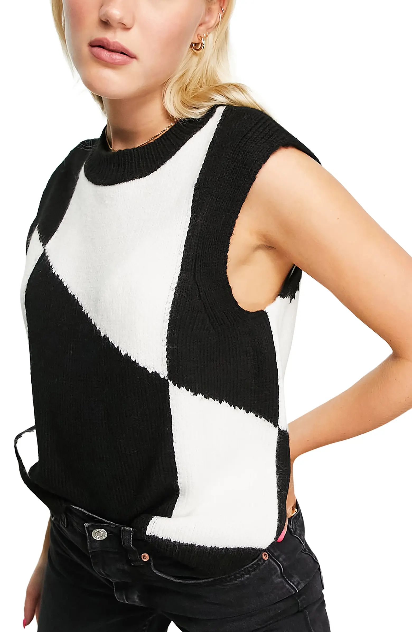 Topshop Argyle Sweater Vest | Nordstrom | Nordstrom