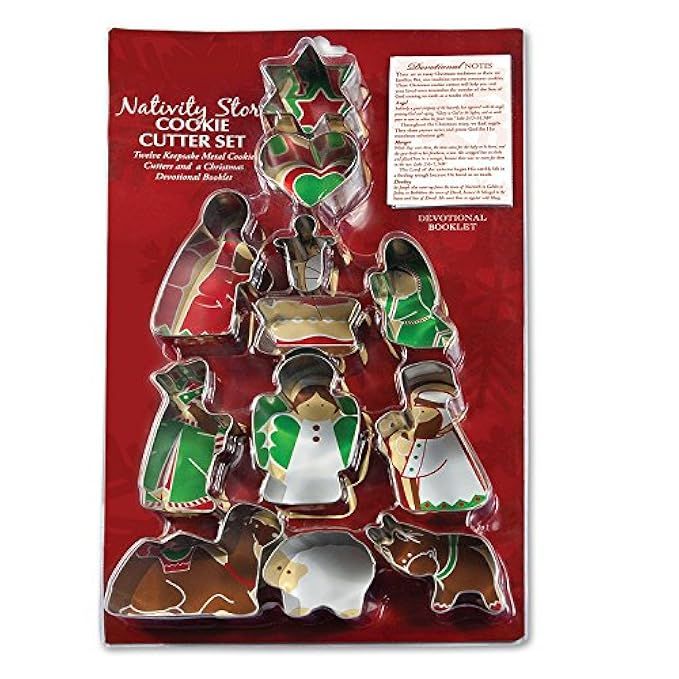 12 Piece Christmas Cookie Cutter Set | Amazon (US)