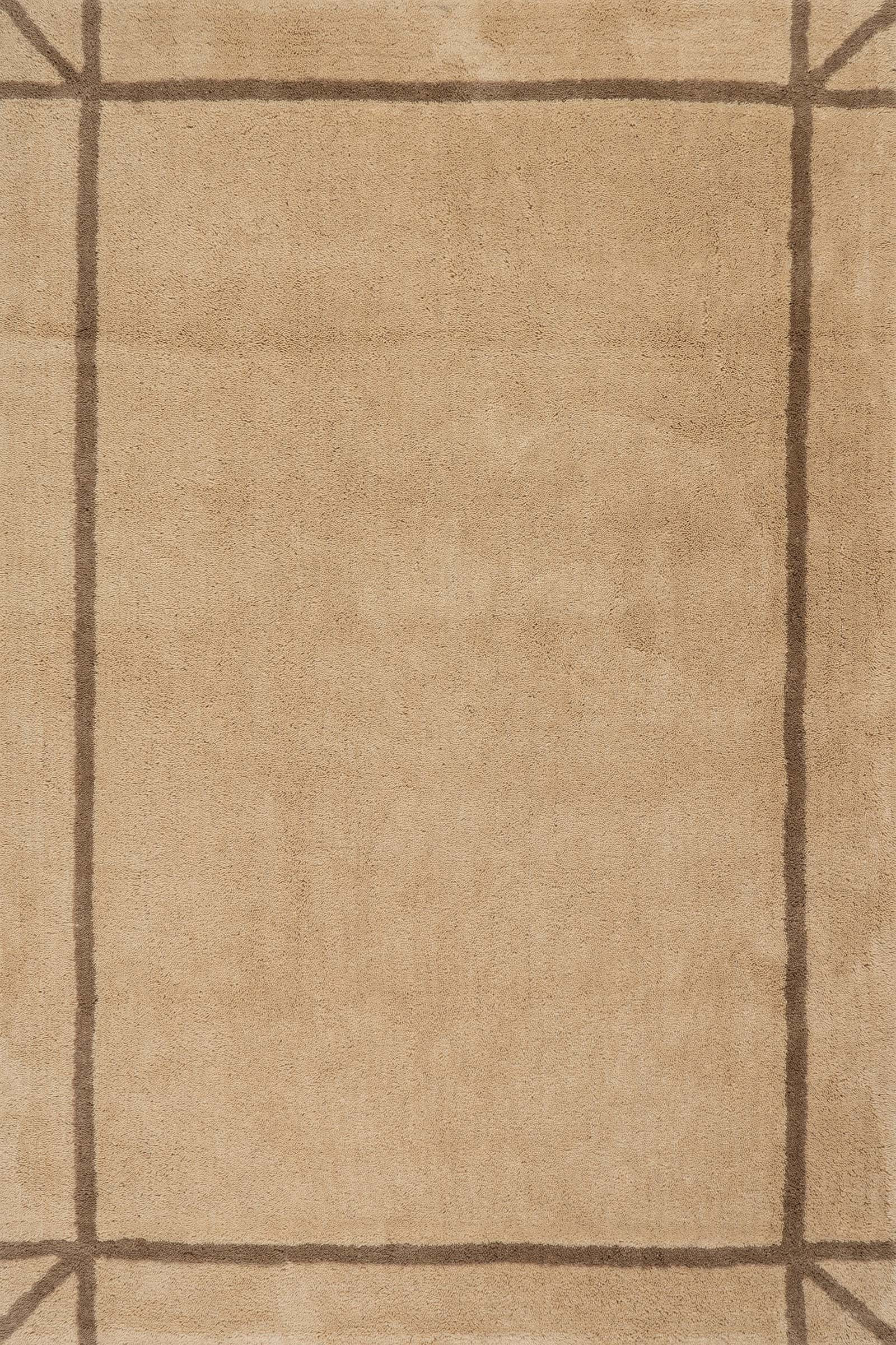 Sivra Bordered Rug | Sand | Rugs USA